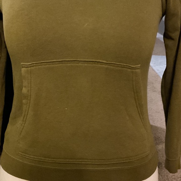 Nike Women’s Olive Green Pullover Hoodie with White Swoosh - Picture 7 of 7